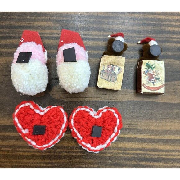 Vintage Christmas Items Handmade/ Magnets/ Figurines/ Brooch - Picture 2 of 3